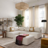 TOV Hangover Cream Boucle Modular Armless Chair