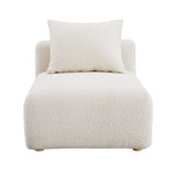TOV Hangover Cream Boucle Modular Armless Chair