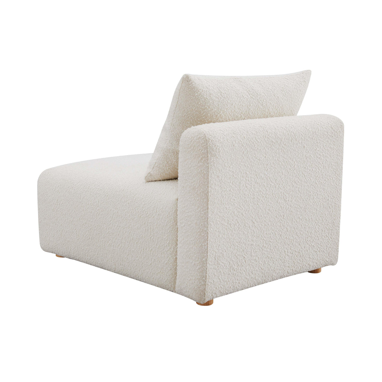 TOV Hangover Cream Boucle Modular Armless Chair
