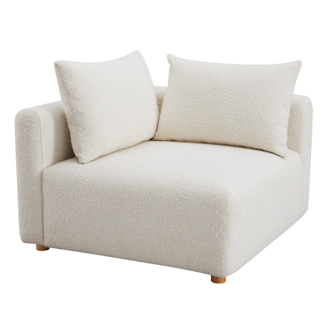 TOV Hangover Cream Boucle Modular Corner Chair