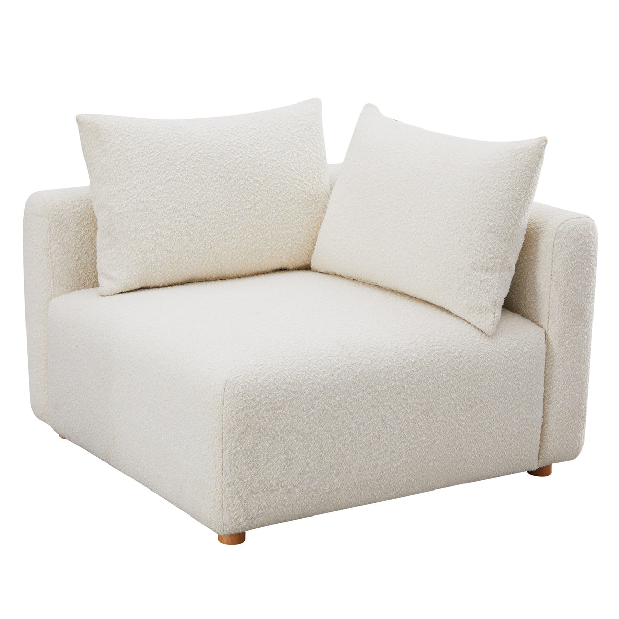 TOV Hangover Cream Boucle Modular Corner Chair