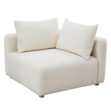TOV Hangover Cream Boucle Modular Corner Chair