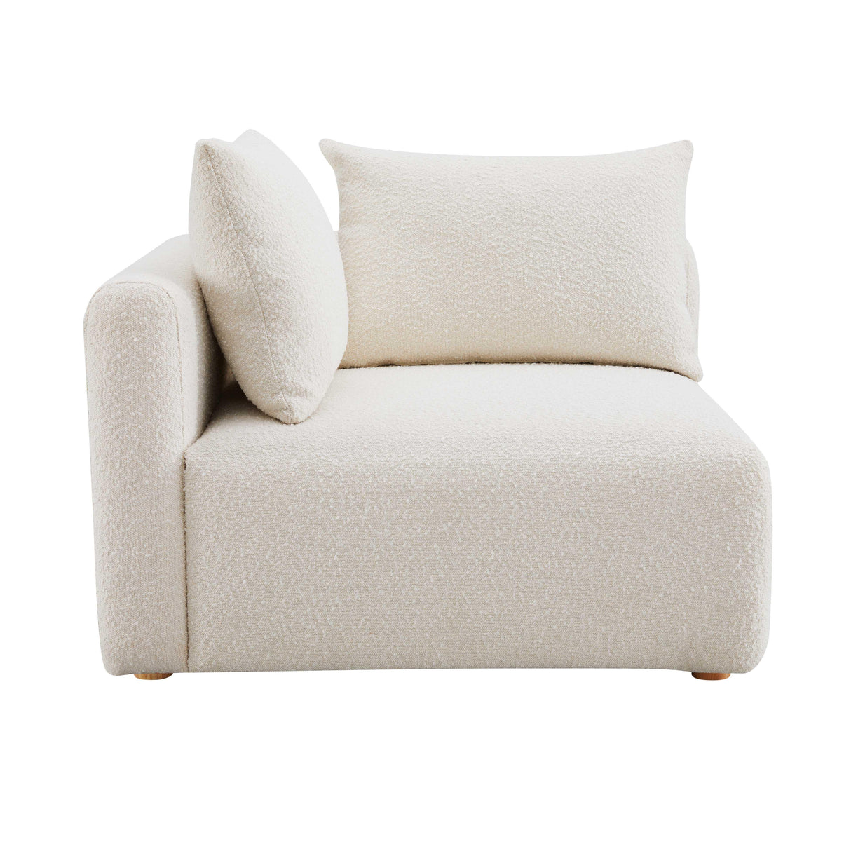 TOV Hangover Cream Boucle Modular Corner Chair