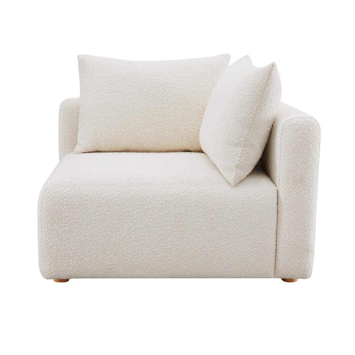 TOV Hangover Cream Boucle Modular Corner Chair