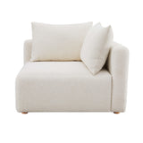 TOV Hangover Cream Boucle Modular Corner Chair