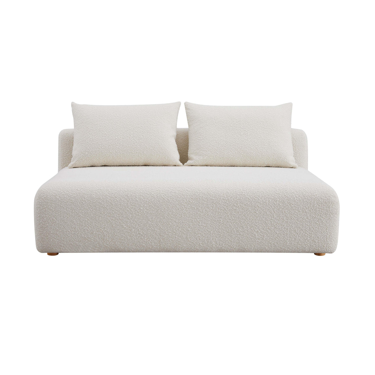 TOV Hangover Cream Boucle Modular Loveseat