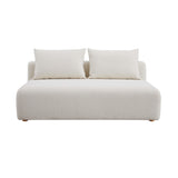 TOV Hangover Cream Boucle Modular Loveseat