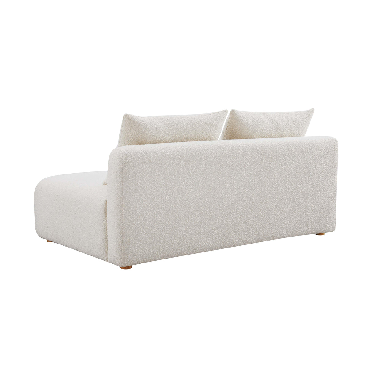 TOV Hangover Cream Boucle Modular Loveseat