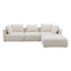 TOV Hangover Cream Boucle 4-Piece Modular Sectional