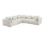 TOV Hangover Cream Boucle 5-Piece Modular L-Sectional