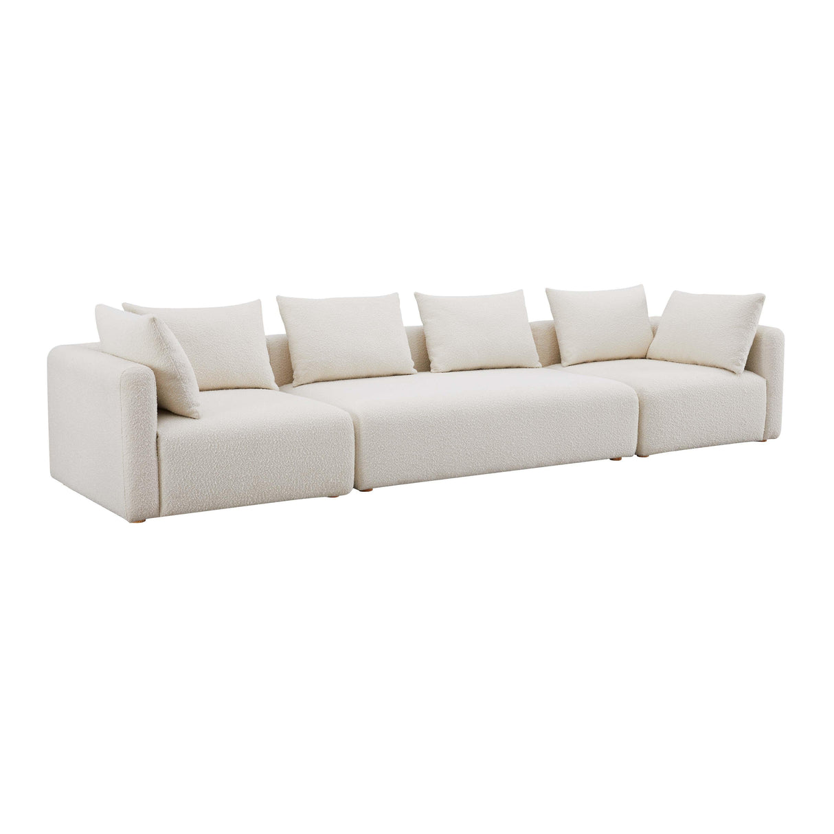 TOV Hangover Cream Boucle 145" Long Sofa