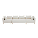TOV Hangover Cream Boucle 145" Long Sofa