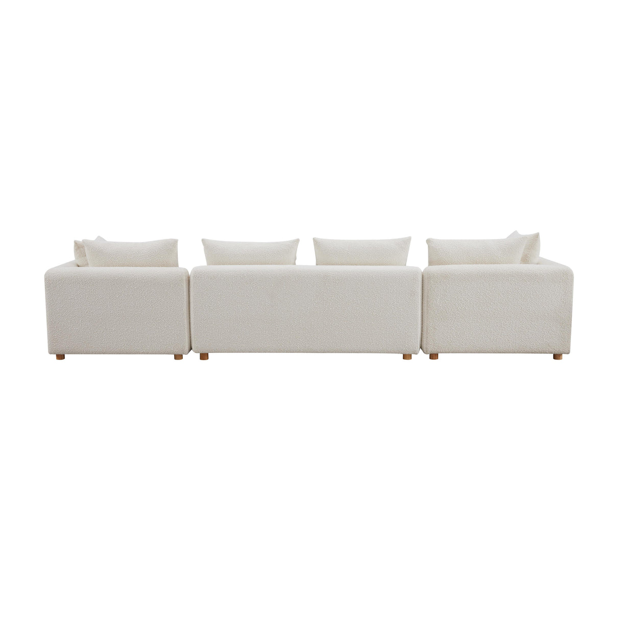 TOV Hangover Cream Boucle 145" Long Sofa