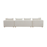 TOV Hangover Cream Boucle 145" Long Sofa
