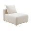 TOV Hangover Cream Performance Linen Modular Armless Chair