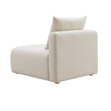 TOV Hangover Cream Performance Linen Modular Armless Chair