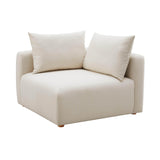 TOV Hangover Cream Performance Linen Modular Corner Chair