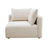 TOV Hangover Cream Performance Linen Modular Corner Chair