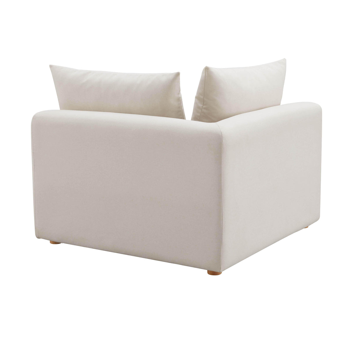 TOV Hangover Cream Performance Linen Modular Corner Chair