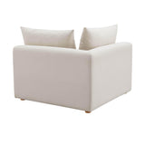 TOV Hangover Cream Performance Linen Modular Corner Chair