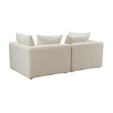 TOV Hangover Cream Performance Linen Loveseat