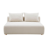 TOV Hangover Cream Performance Linen Modular Loveseat