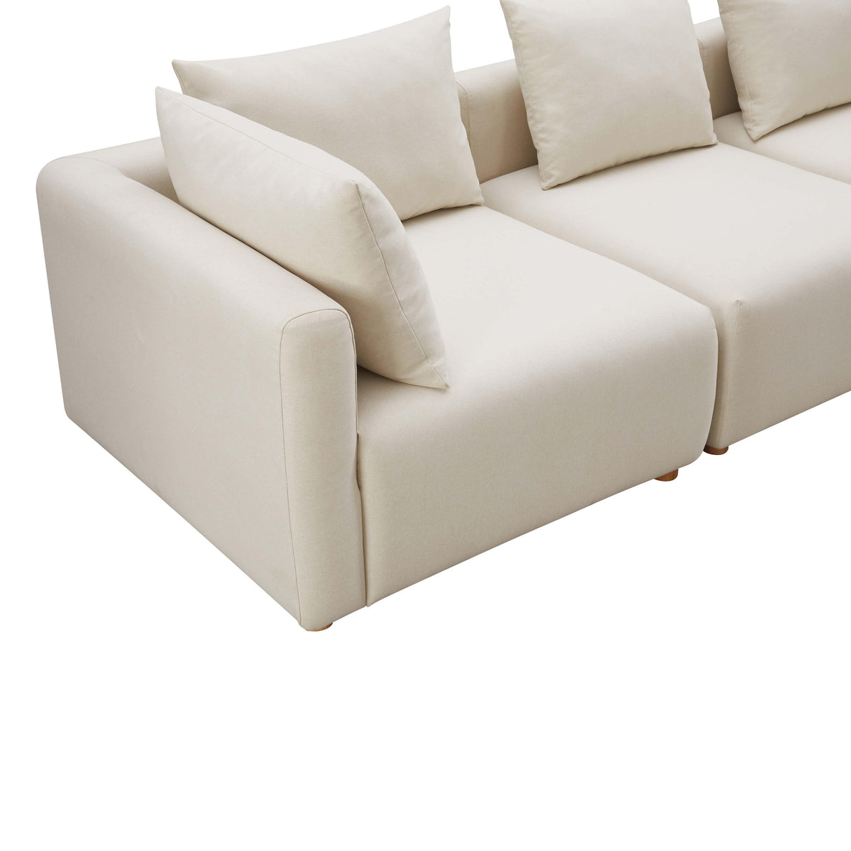 TOV Hangover Cream Performance Linen Sofa