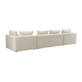 TOV Hangover Cream Performance Linen 145" Long Sofa