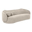 TOV Circe Taupe Textured Velvet Sofa