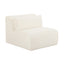 TOV Tarra Fluffy Oversized Cream Corduroy Modular Armless Chair