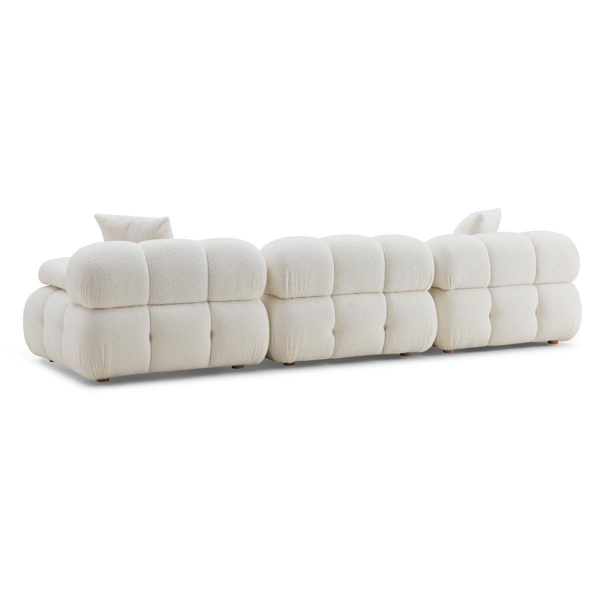 TOV Calliope Cream Vegan Shearling Modular Sofa