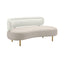 TOV Tischa Cream Boucle & Grey Velvet Sofa
