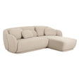 TOV Misty Cream Boucle Sectional - RAF