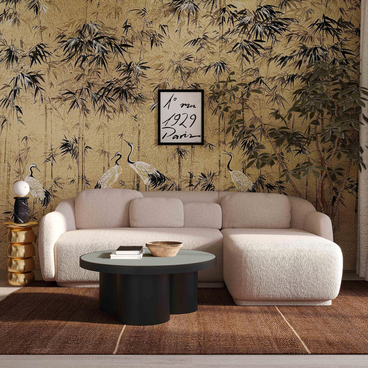 TOV Misty Cream Boucle Sectional - RAF
