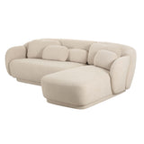 TOV Misty Cream Boucle Sectional - RAF