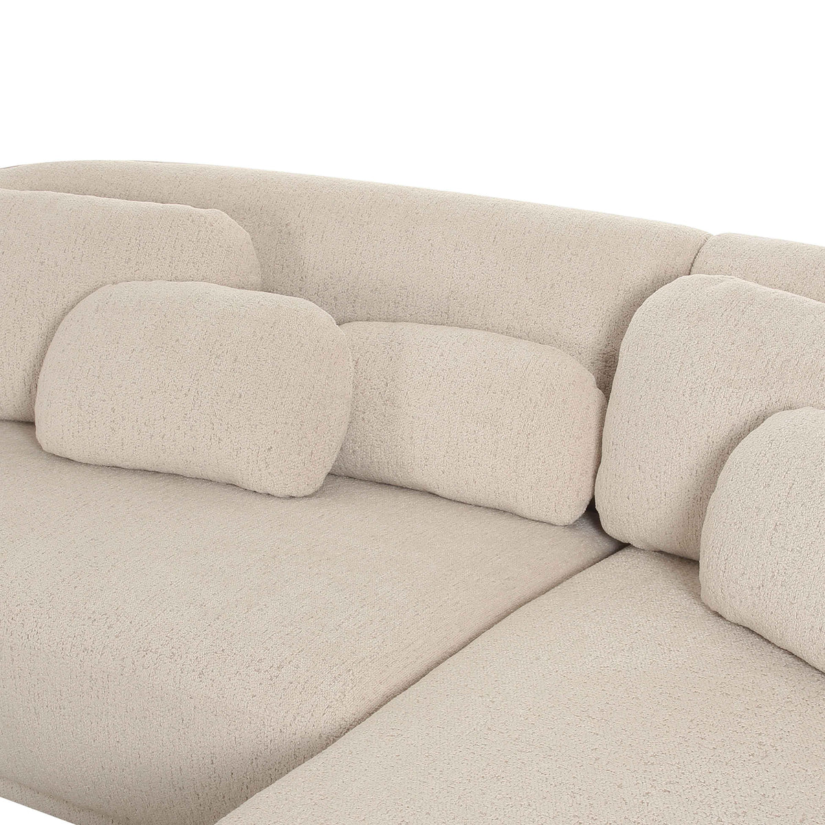 TOV Misty Cream Boucle Sectional - RAF