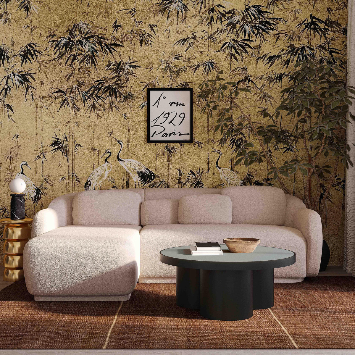 TOV Misty Cream Boucle Sectional - LAF