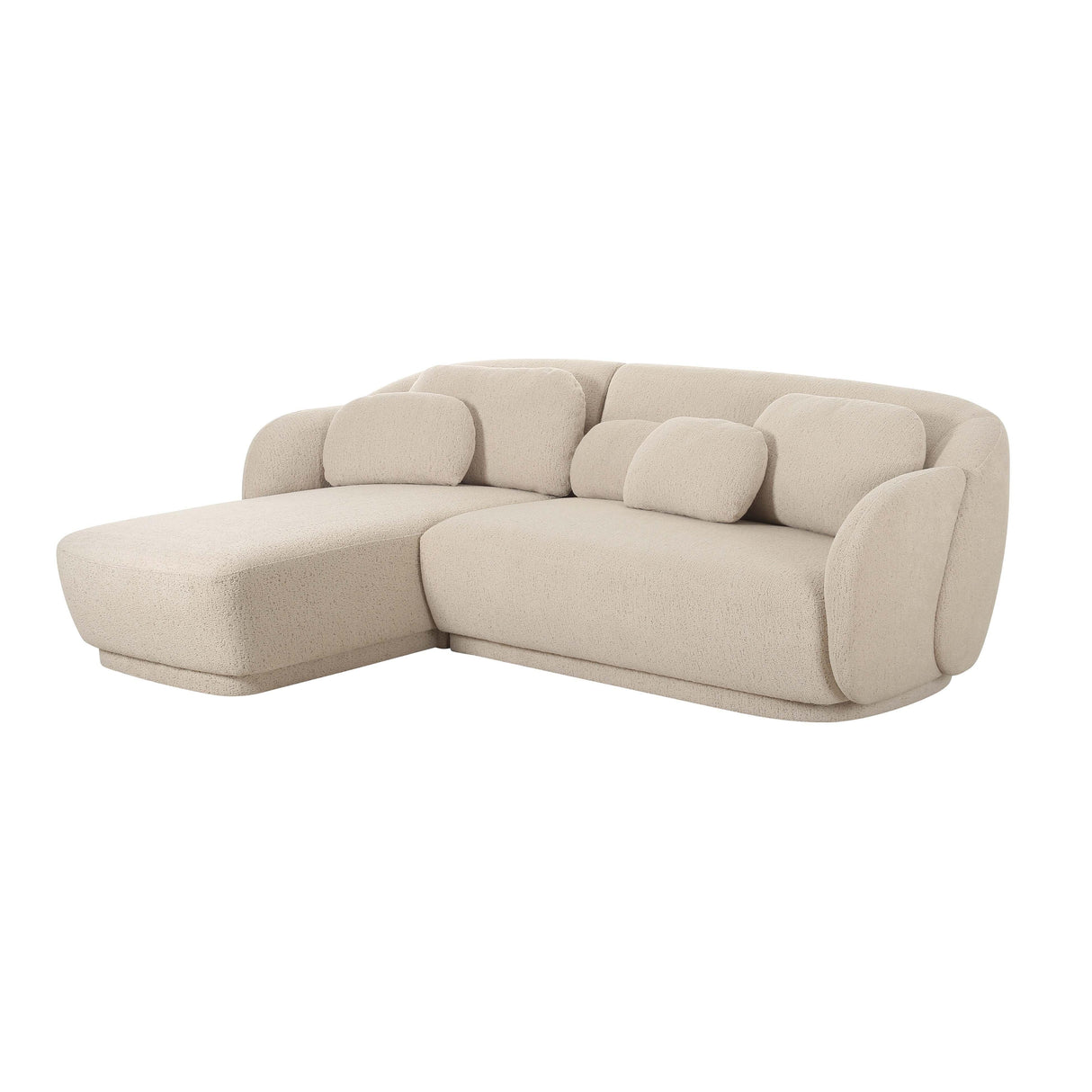 TOV Misty Cream Boucle Sectional - LAF