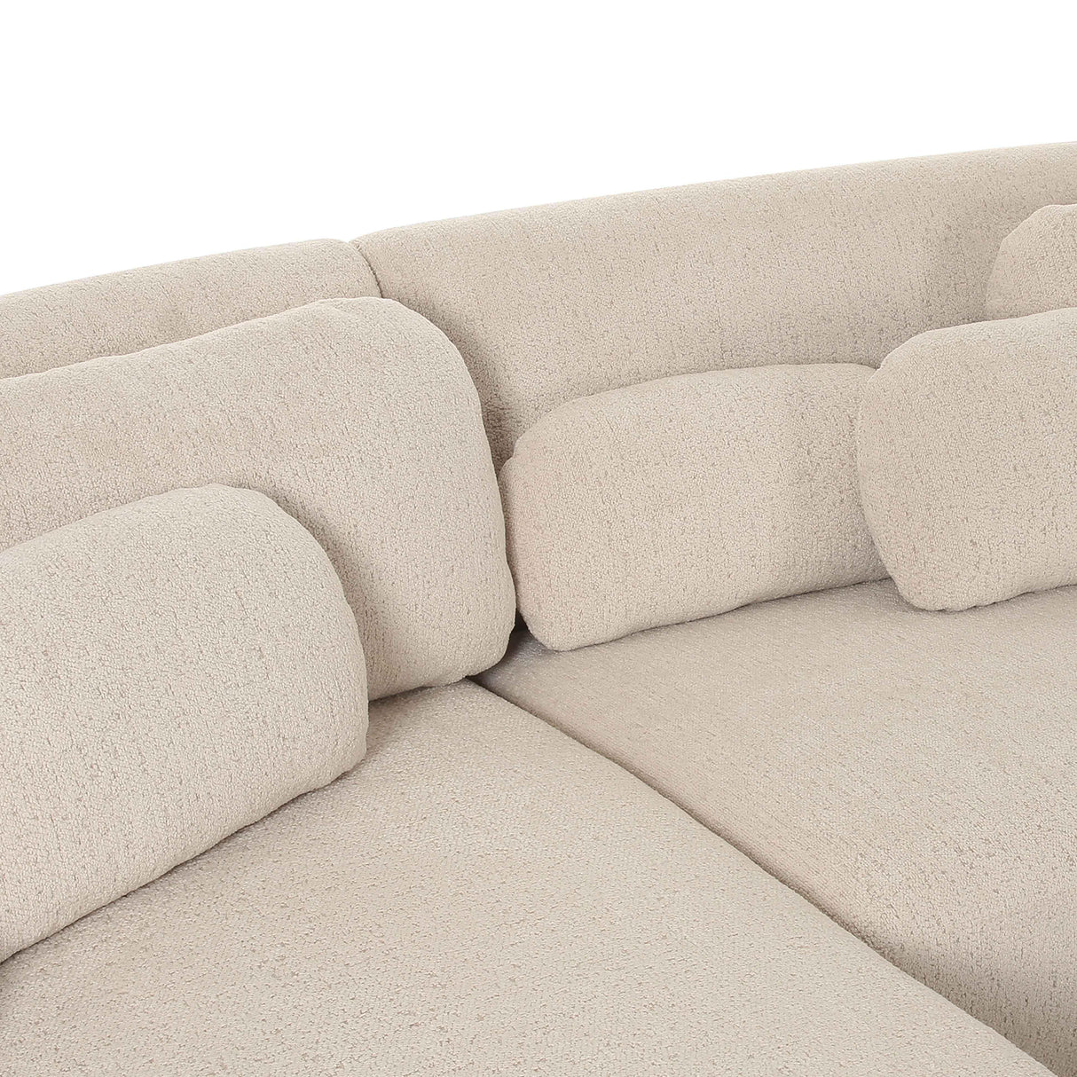 TOV Misty Cream Boucle Sectional - LAF