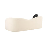 TOV Leonie Beige Faux Shearling 84" Sofa