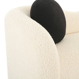 TOV Leonie Beige Faux Shearling 84" Sofa