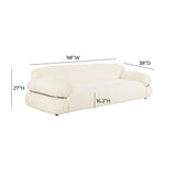 TOV Leyla Cream Boucle Sofa