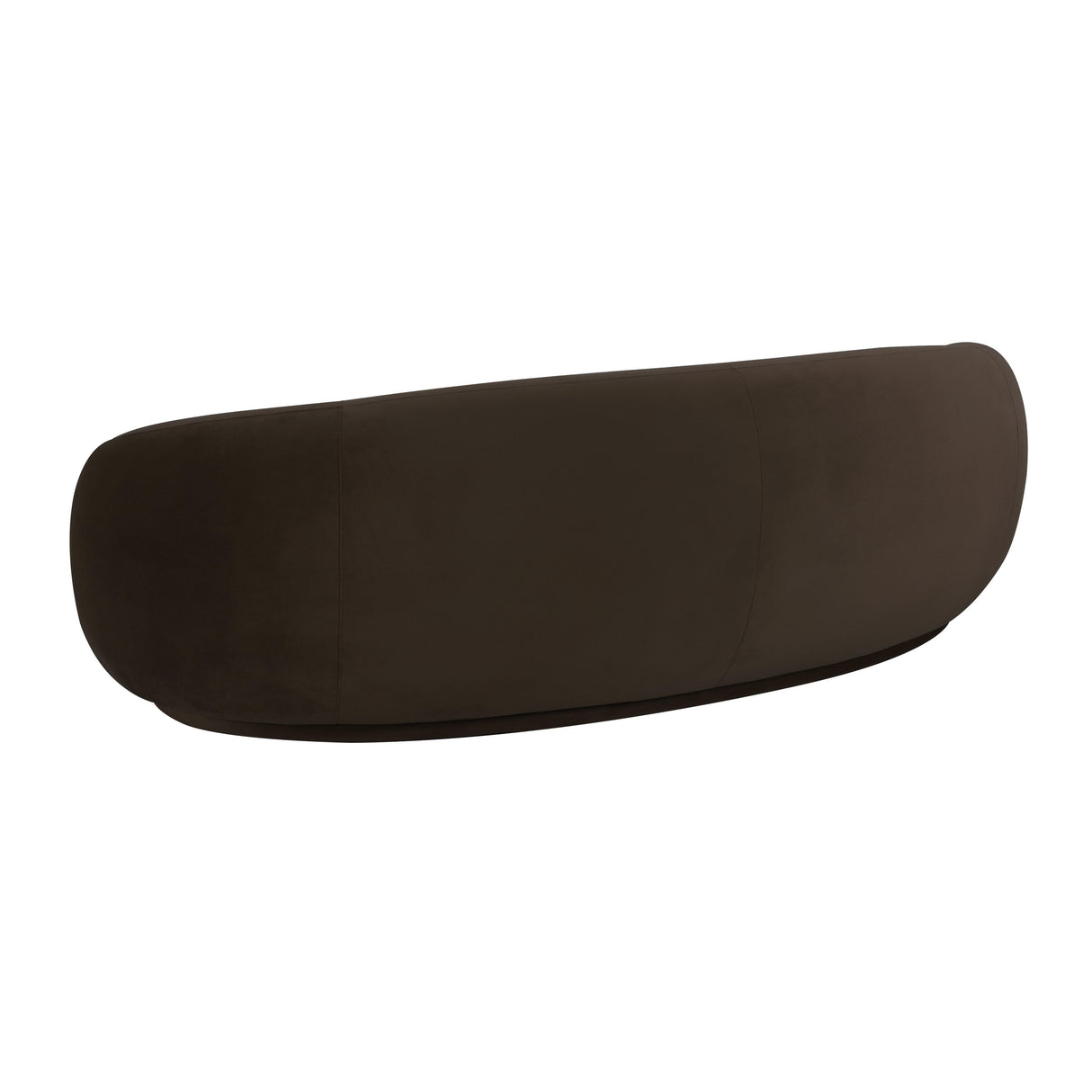 TOV Kendall Chocolate Brown Velvet Sofa