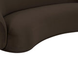 TOV Kendall Chocolate Brown Velvet Sofa