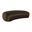 TOV Kendall Chocolate Brown Velvet 120 Inch Sofa