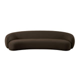 TOV Kendall Chocolate Brown Velvet 120 Inch Sofa