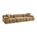 TOV Calliope Cafe Au Lait Performance Velvet Modular Sofa