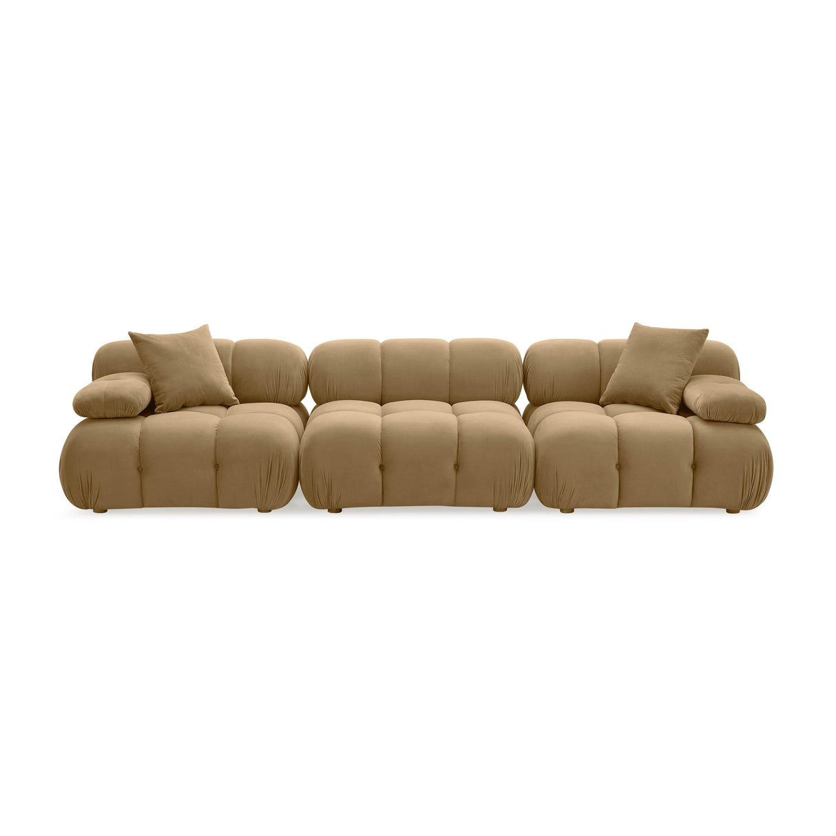 TOV Calliope Cafe Au Lait Performance Velvet Modular Sofa