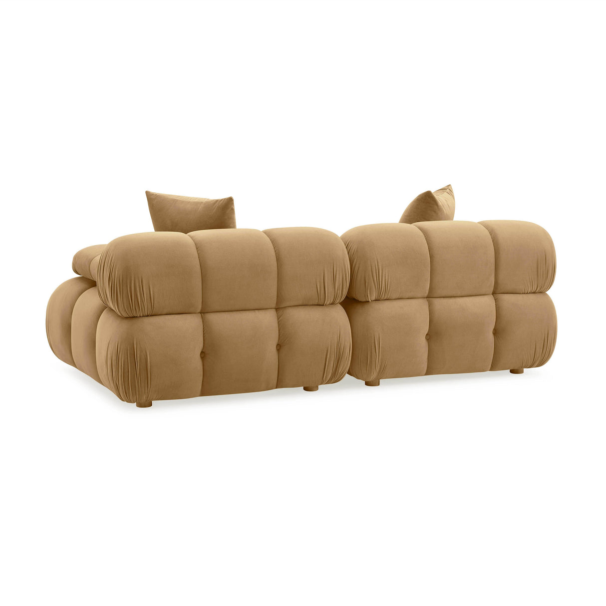 TOV Calliope Cafe Au Lait Performance Velvet Modular Loveseat