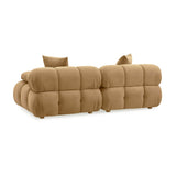 TOV Calliope Cafe Au Lait Performance Velvet Modular Loveseat